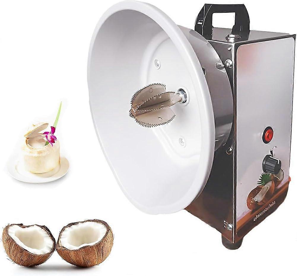 Electric Coconut Grater with Adjustable 3Speed Control for Flakes and Milk Extraction, Silver