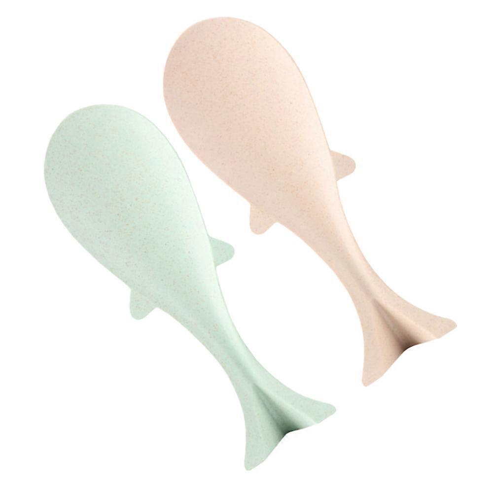 Creative Fish Rice Spoon Paddle for Home 2Pcs Nonstick Cooking