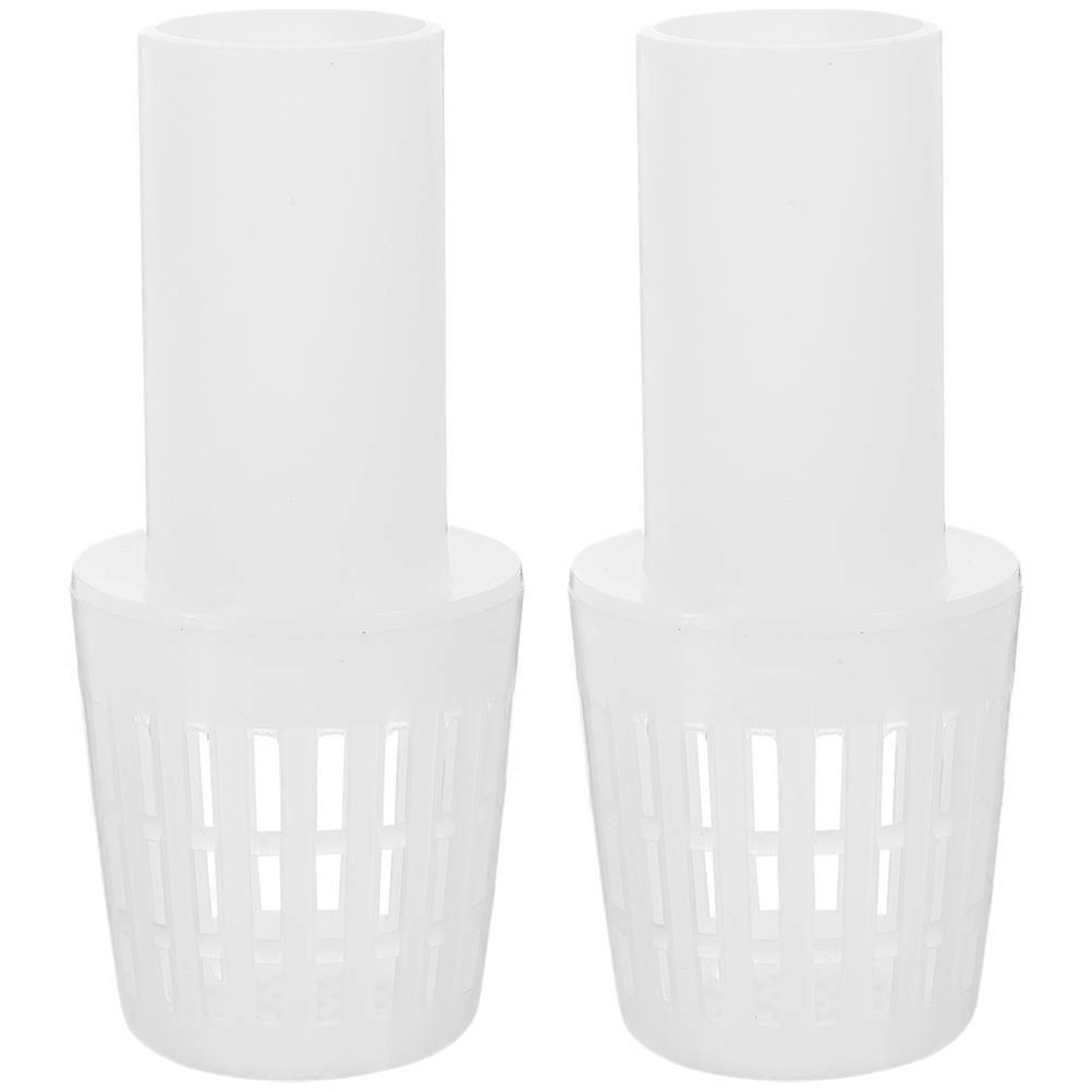 Durable White ABS Pool Drain Valve Strainer for Violin Easy Install Replacement 2Pcs