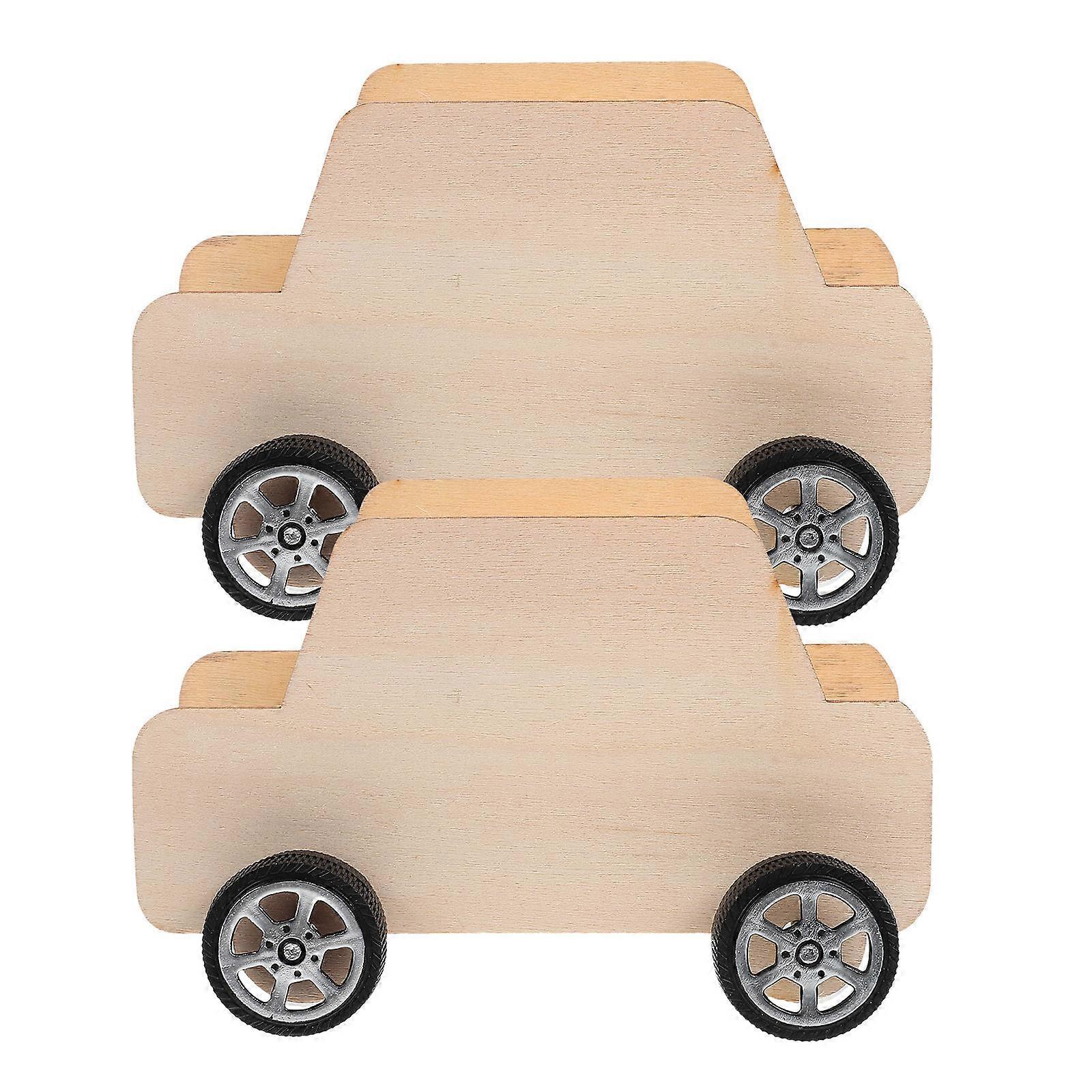 Wooden Saving Pot DIY Hand Drawing Function 2Pcs for Kids Creativity