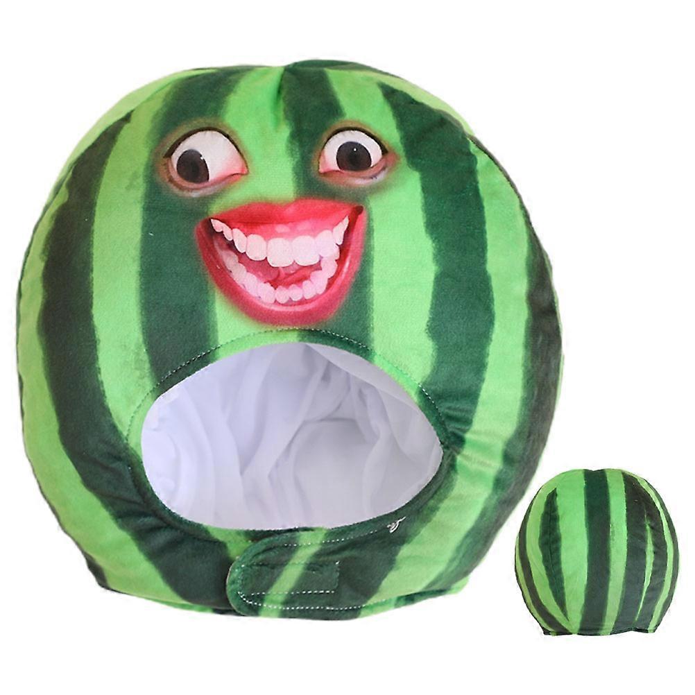 Plush Watermelon Hat Decorative Headgear for Decoration