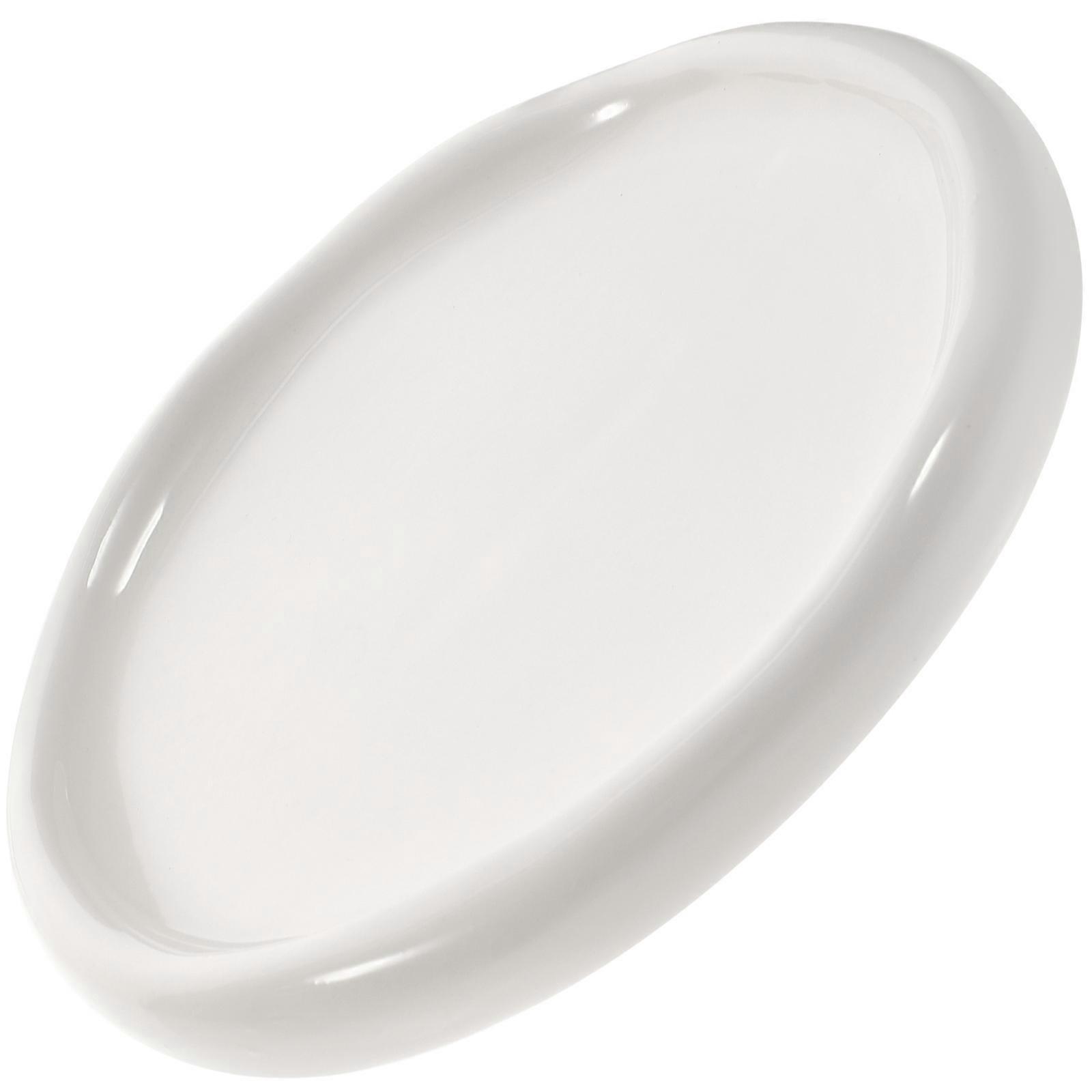 Wide Edge Ceramic Ring Tray for Jewelry Storage Use