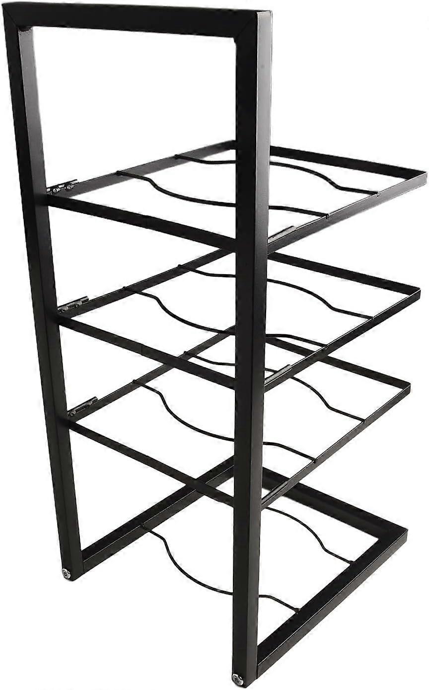 Heavy Duty Pan Organizer Rack with MultiTier Storage for Kitchen Cabinet Cookware