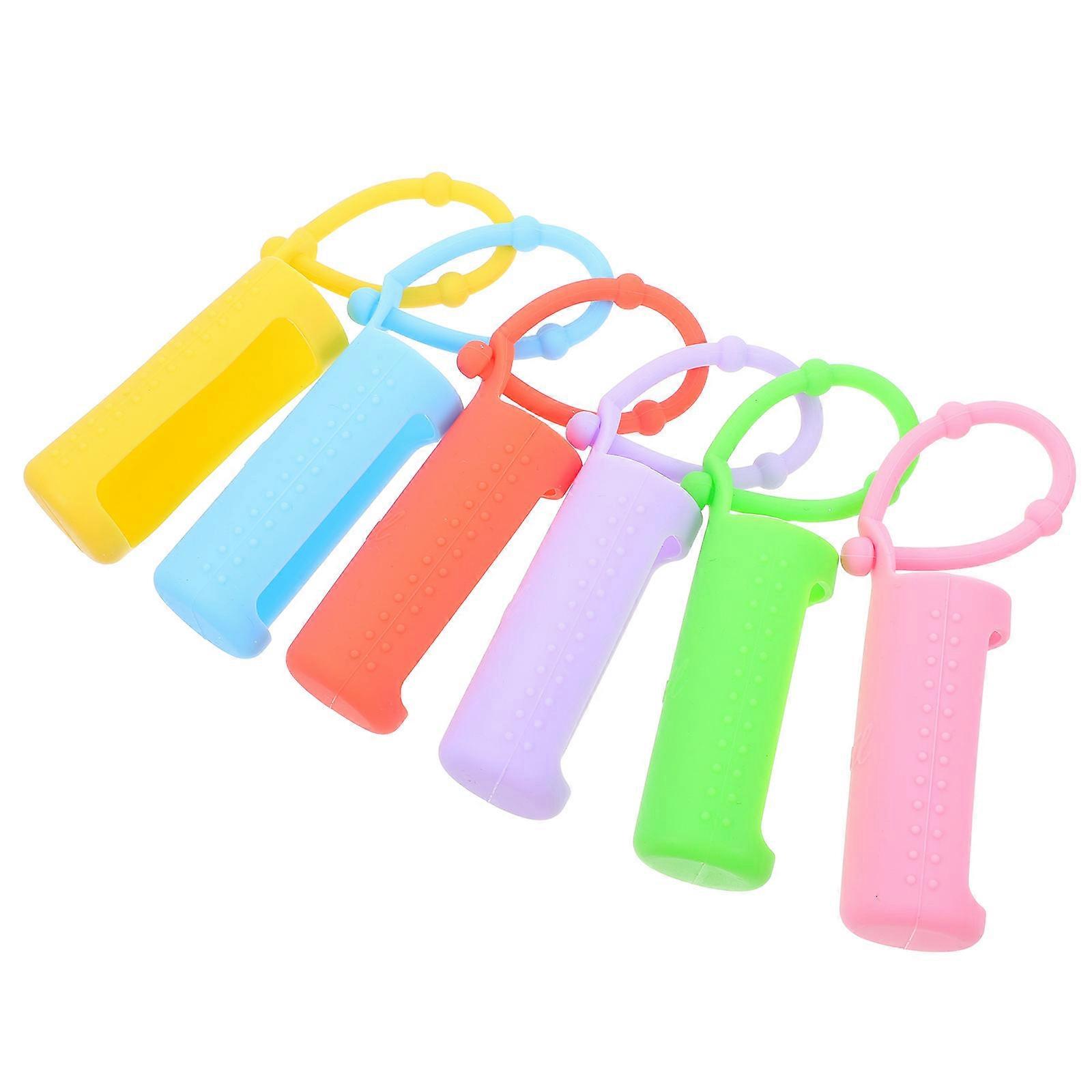 Silicone Sleeve Set Roller Bottle Case for Bottle Protection 6Pcs