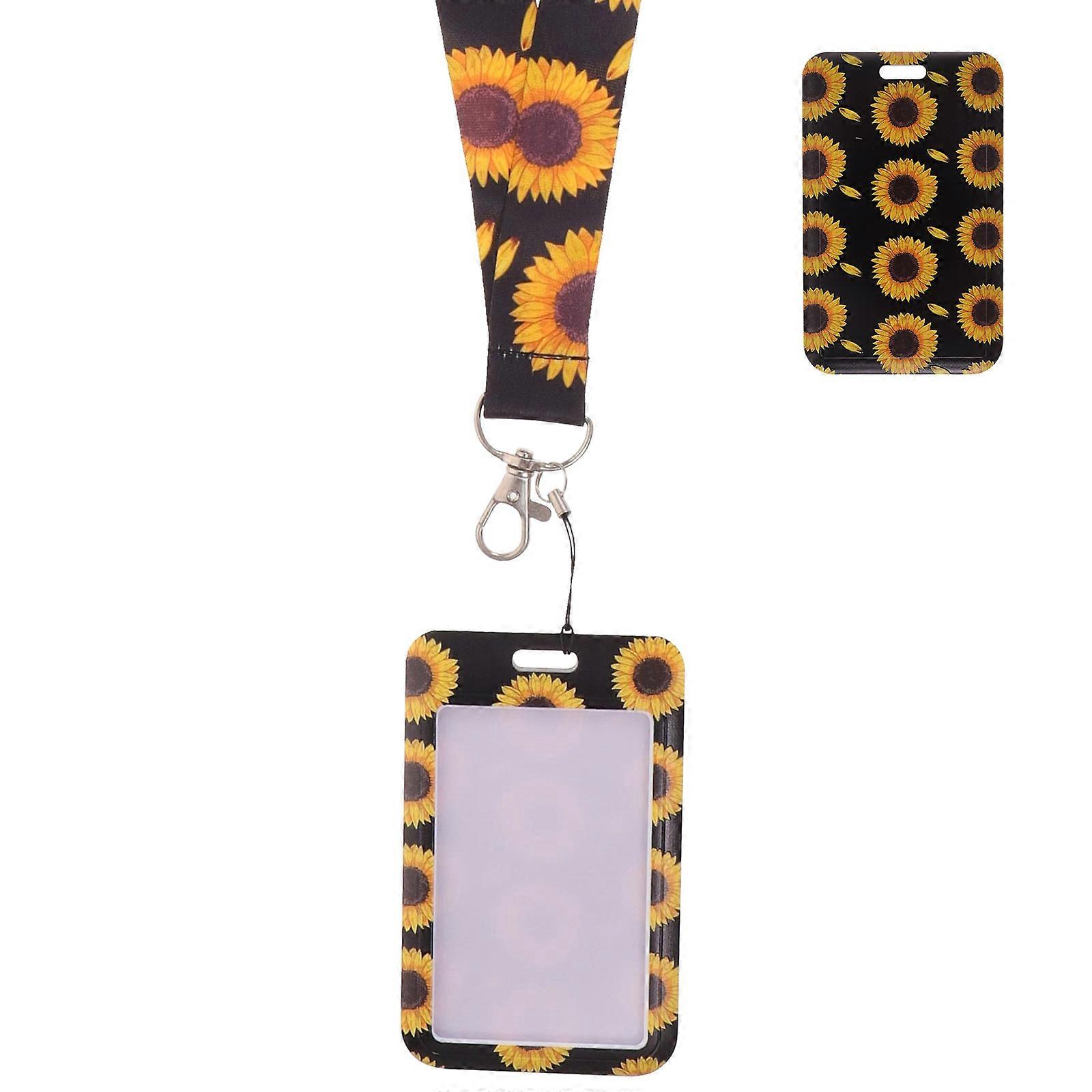 Multi Color Id Card Holder with Lanyard for Hanging 1Set Polyester Material