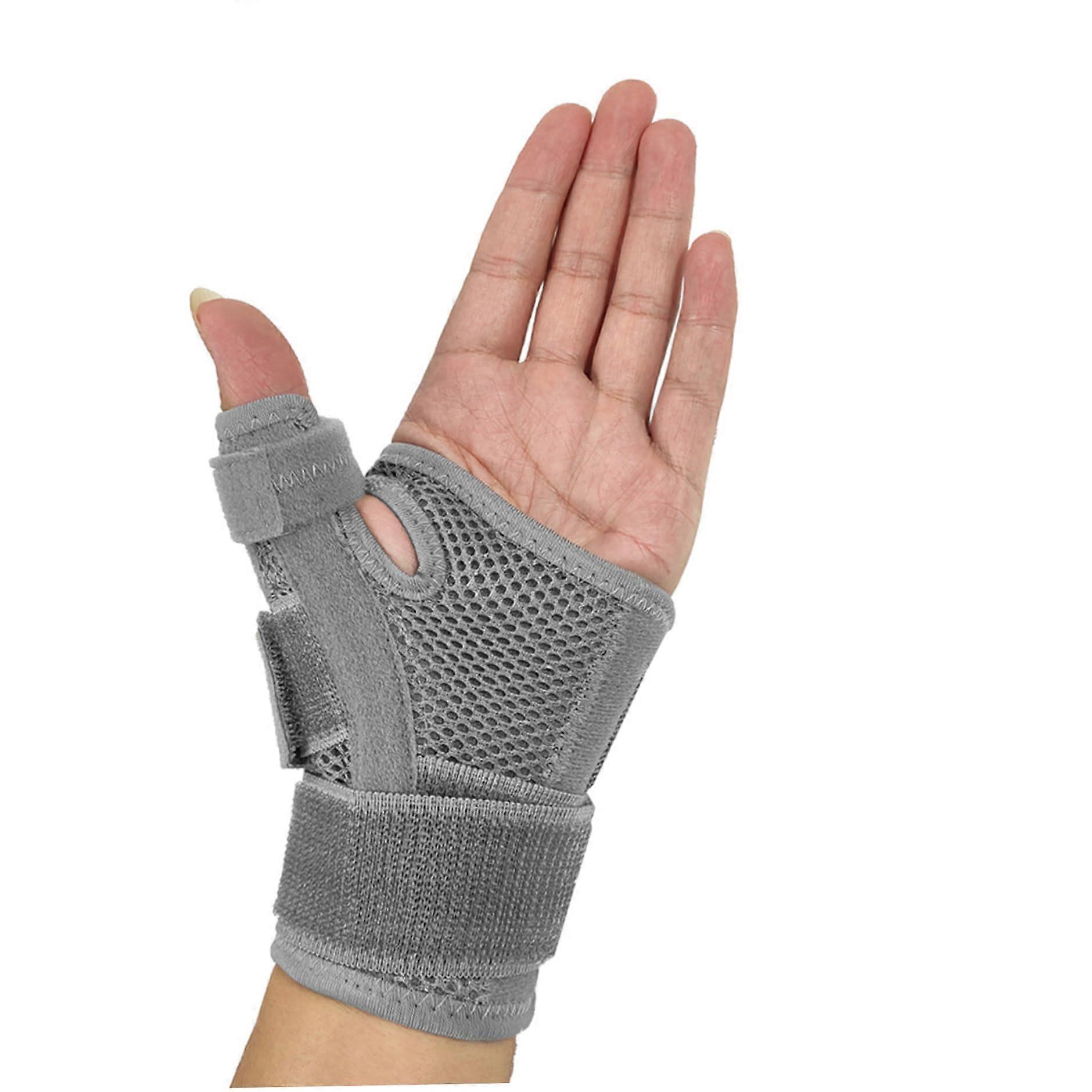 Thumb Brace Adjustable Thumb Spica Splint for Pain Relief Breathable Support for Left or Right Hand