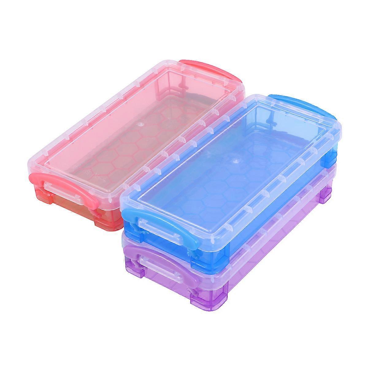Plastic Pen Case Storage Case for 9Pcs Multifunctional Pencil Organizer