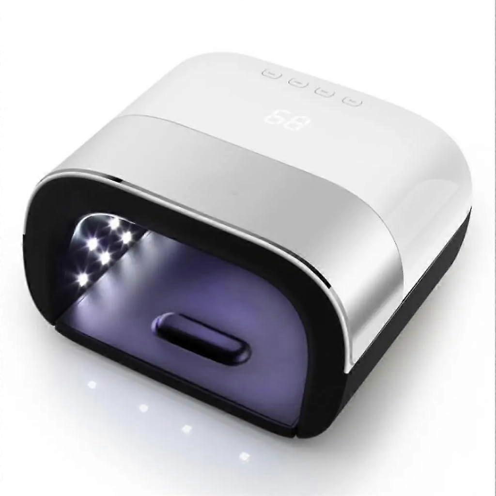 UV LED Nail Lamp with Timer, Smart Infrared Sensor, Magnetic Cover, Fits Both Hands