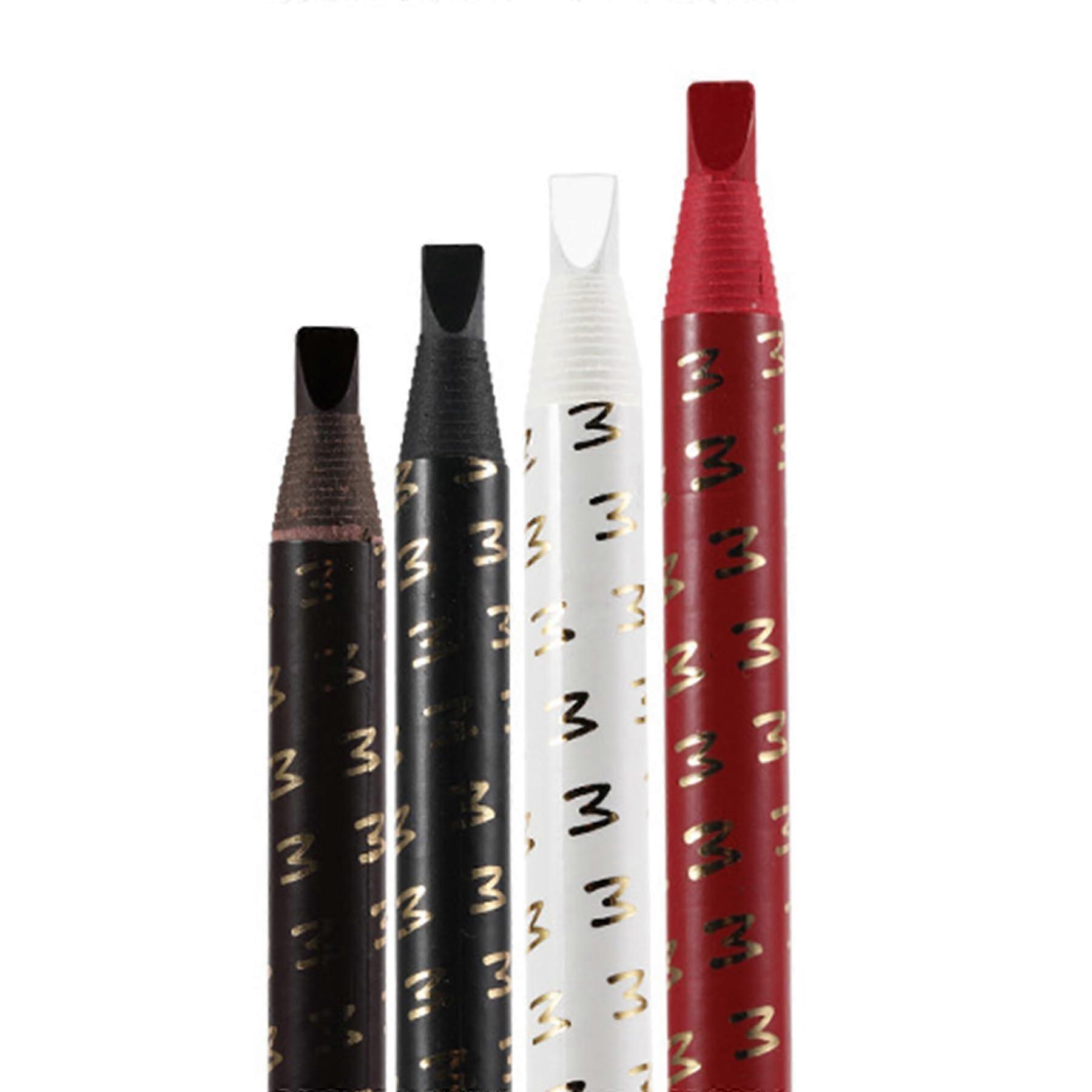 Microblading Eyebrow Pencil Set Waterproof LongLasting 4 Colors for Precise Brow Shaping