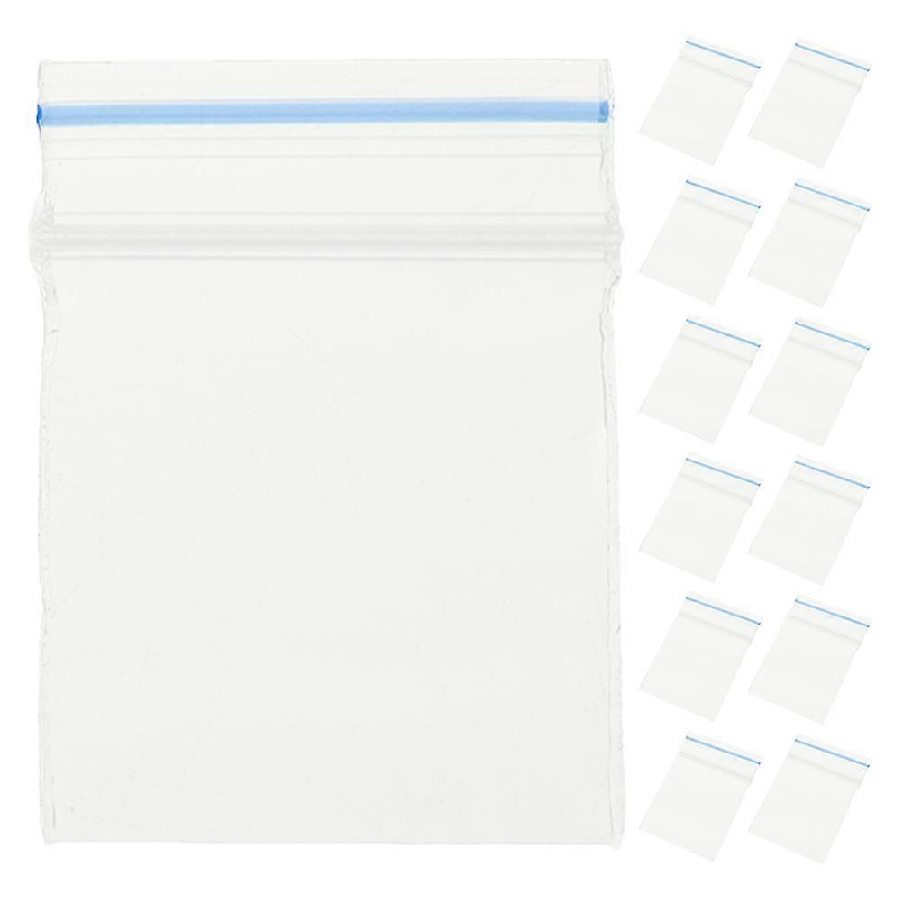 Mini Storage Pouch Transparent Bags for Sealing 200Pcs Durable Blue Material