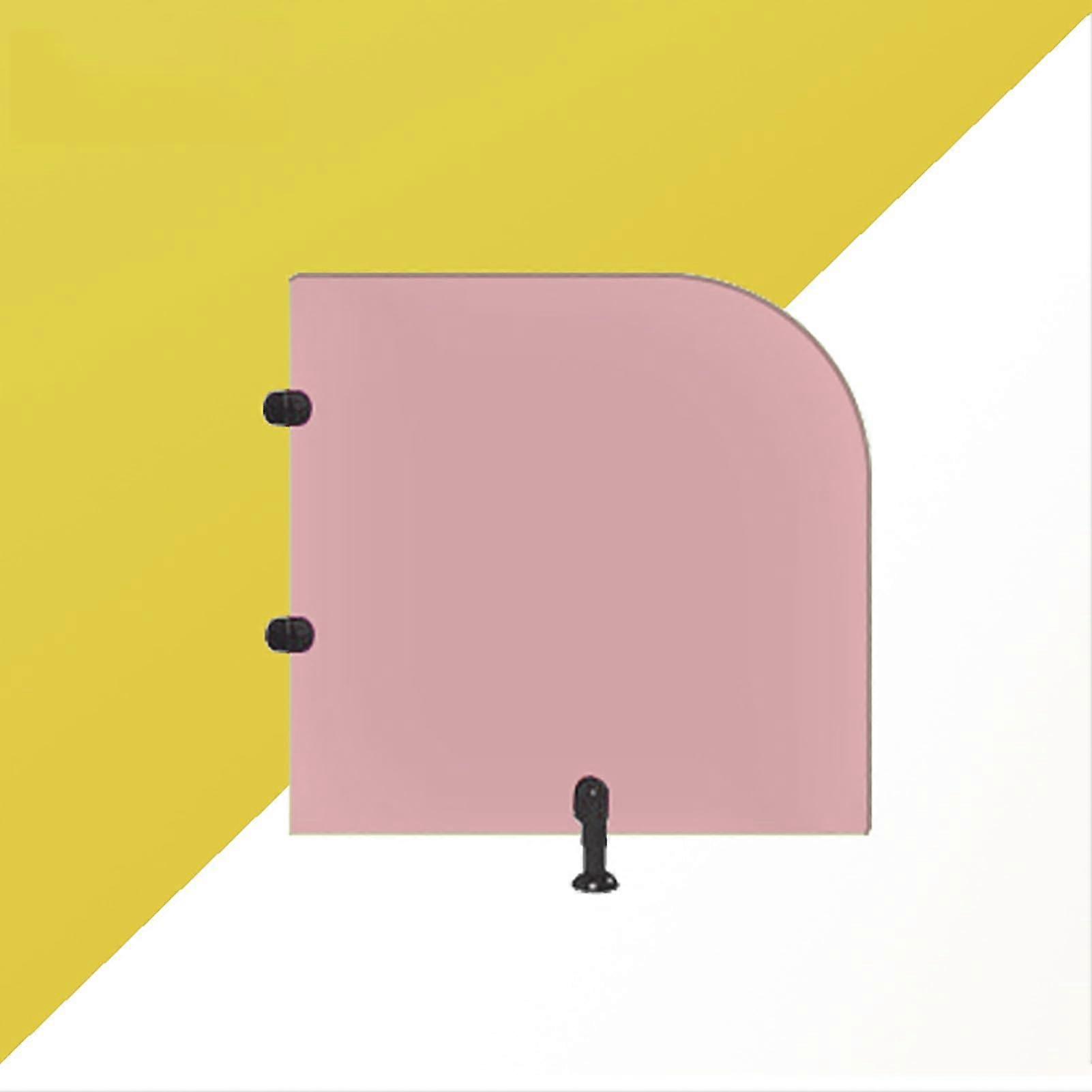 Urinal Privacy Screen with Waterproof Fireproof Panel for Public Restrooms Schools Malls Pink