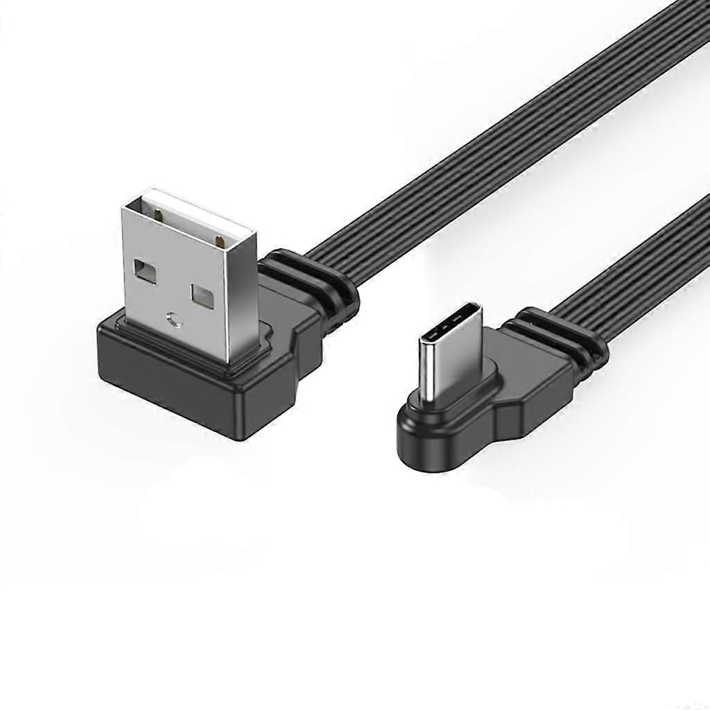 USB C 2A Fast Charging Cable 480Mbps Data Transfer 90° Elbow Design 30100cm