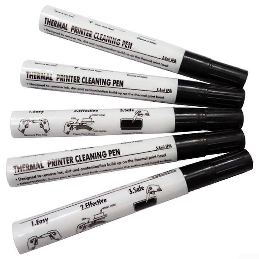 Thermal Printer Cleaning Pen Set 5pcs NonAbrasive Printhead Cleaning Kit for Consistent Quality