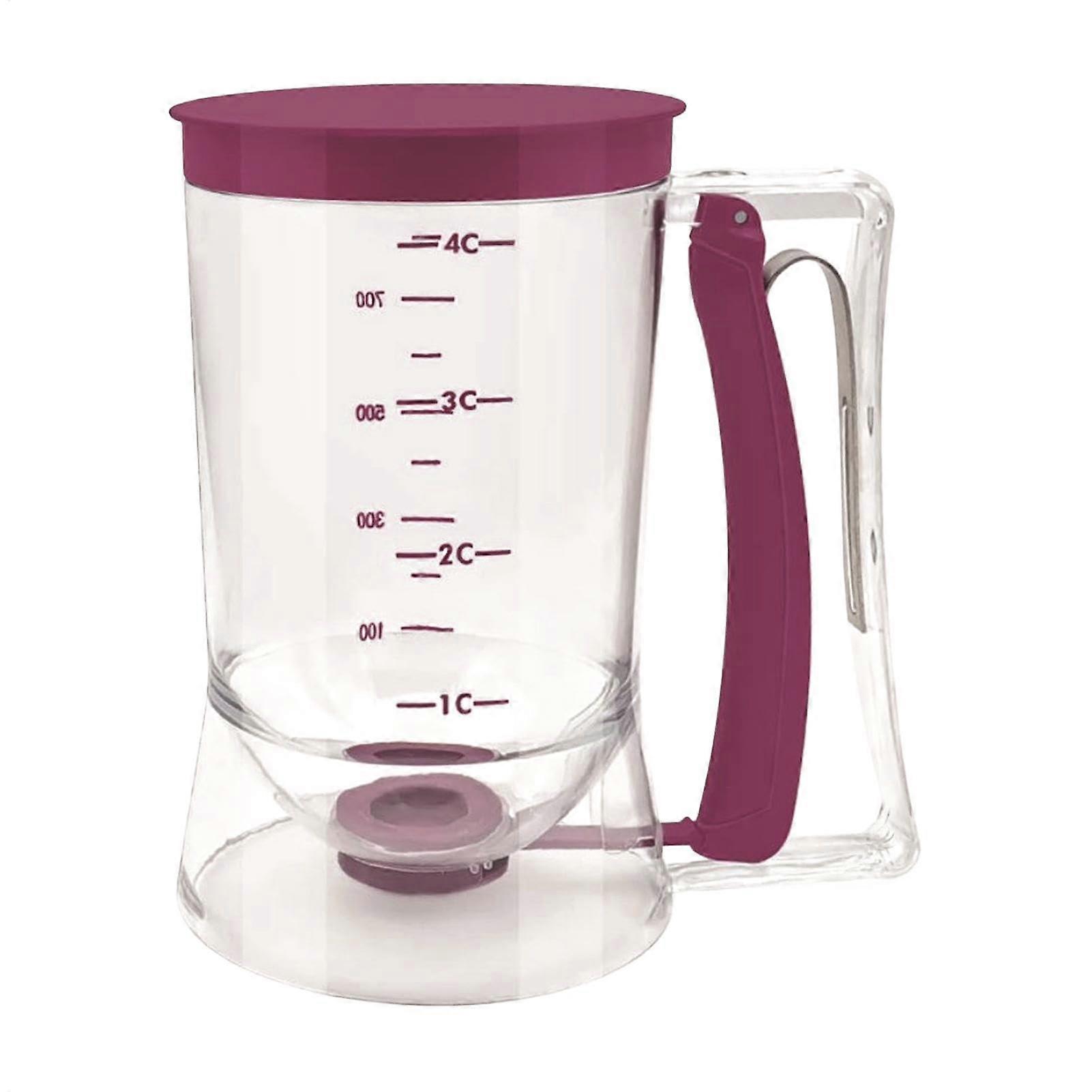Pancake Batter Dispenser with Measurements, Mess OneHand Precision Control for Muffins