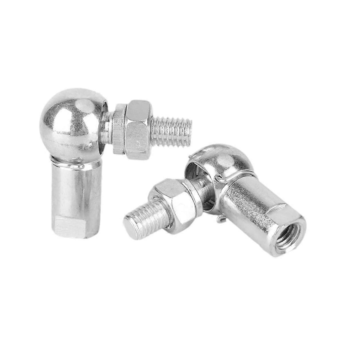 2pcs M6 Rod End Bearing Ball Joint with Stud, L Shape Gear Linkage, SelfLubricating,  Load