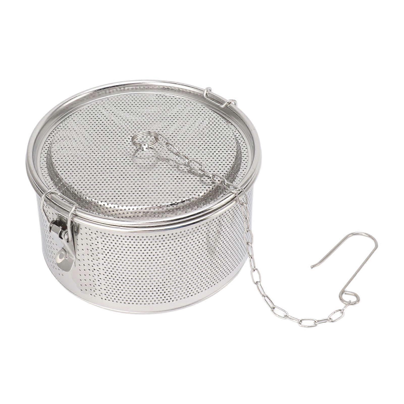 Large 304 Stainless Steel Tea Infuser Basket with Easy Locking Strainer for Cooking and Brewing