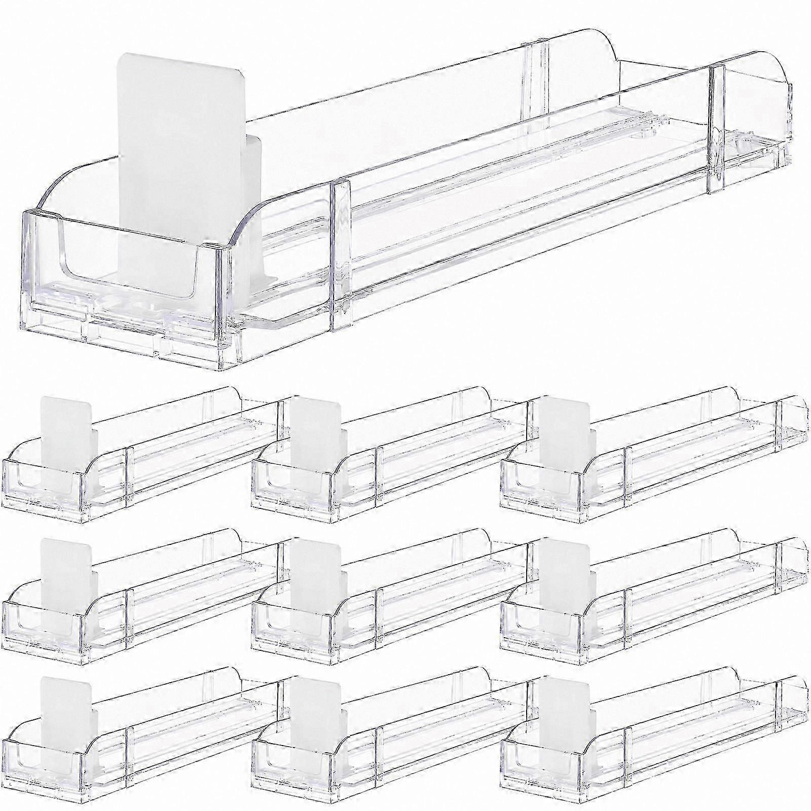 10-Pack Acrylic Automatic Push Cigarette Display Stands with Holder Showcase Racks