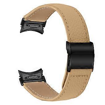 Wrist Strap with Black Quick Release Connector For Samsung Galaxy Watch7 40mm/44mm Genuine Leather W