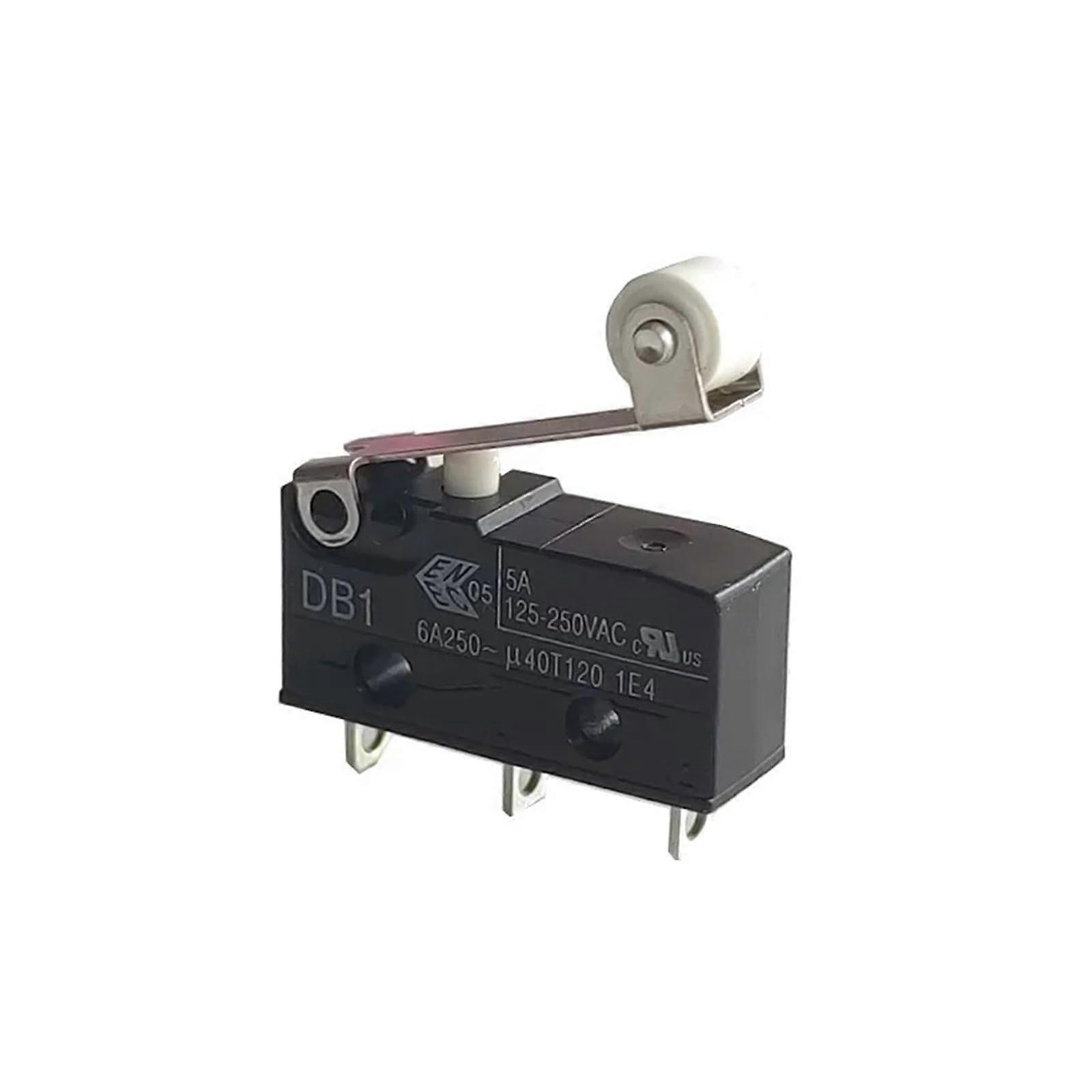 6A 12VDC SPDT Roller Lever Micro Switch DB1CA1RC Compact Miniature with Solder Terminals