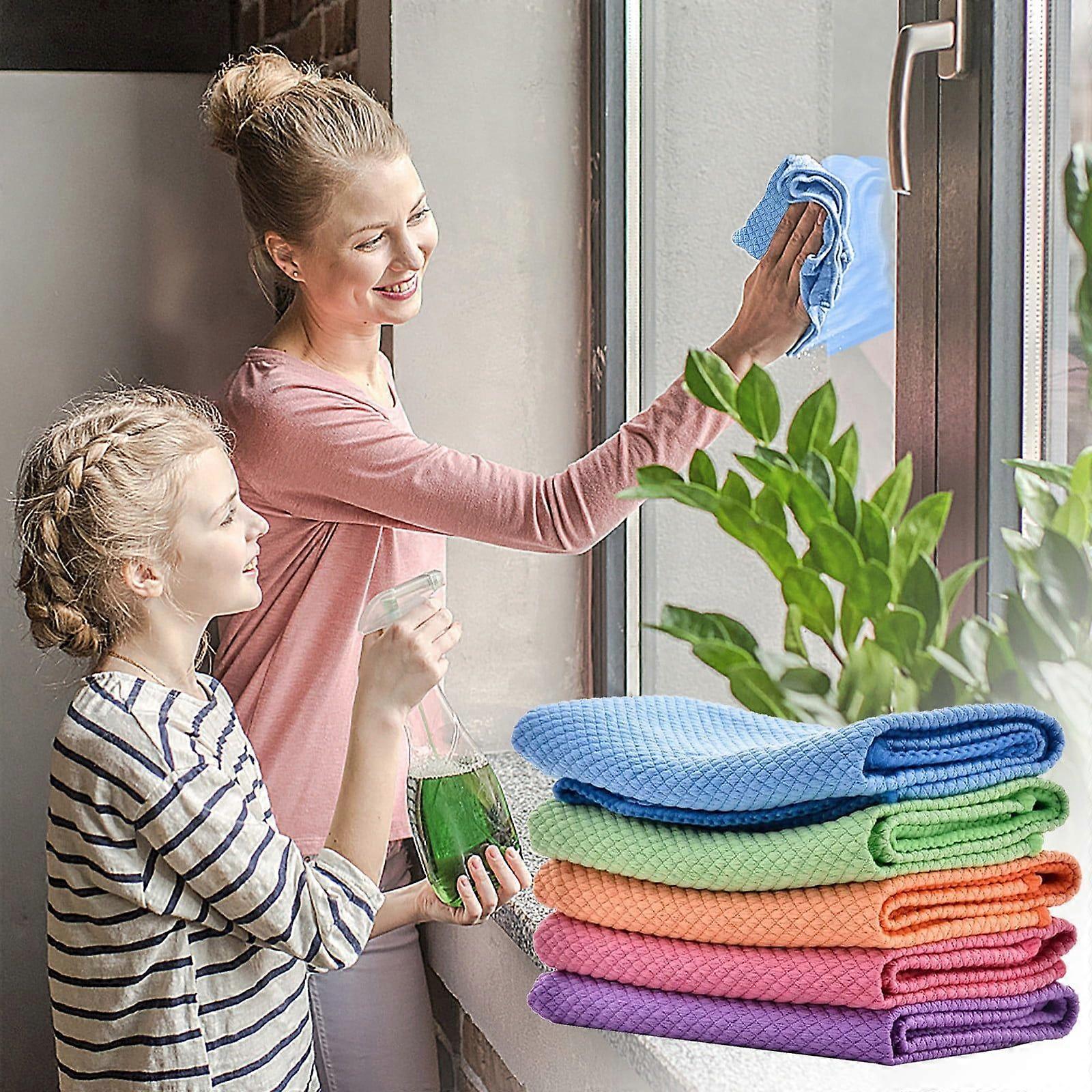 Eco-Friendly Absorbent Cellulose Sponge Cloths Sets No Odor Biodegradable and