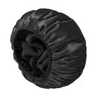 1 wiederverwendbare 3-lagige Duschhaube, extra groß, wasserdicht, verstellbar, ideal für Damen und Mädchen