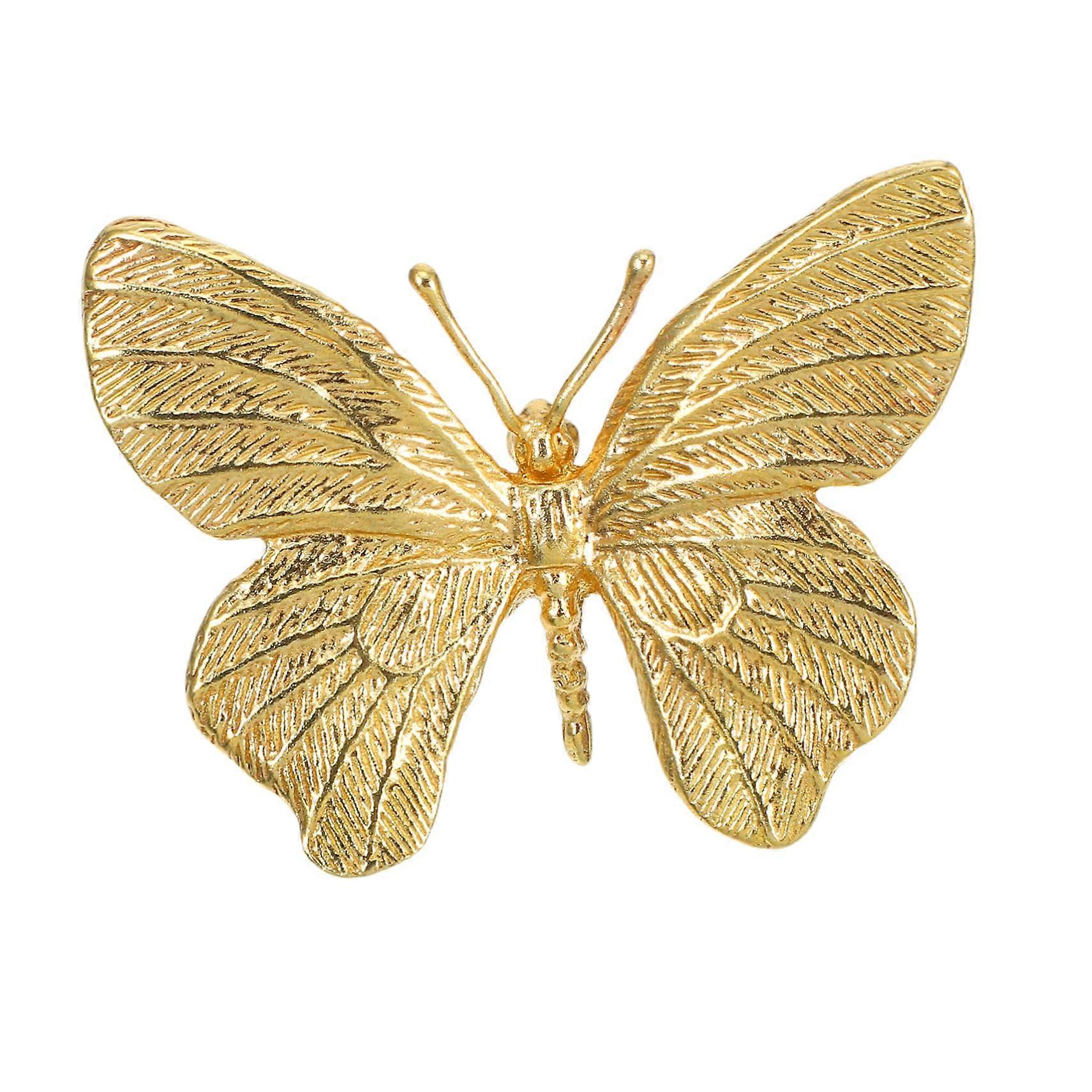 Elegant Butterfly Brass Cabinet Knobs and Decorative Drawer Pulls for Kitchen, Dresser, Wardrobe