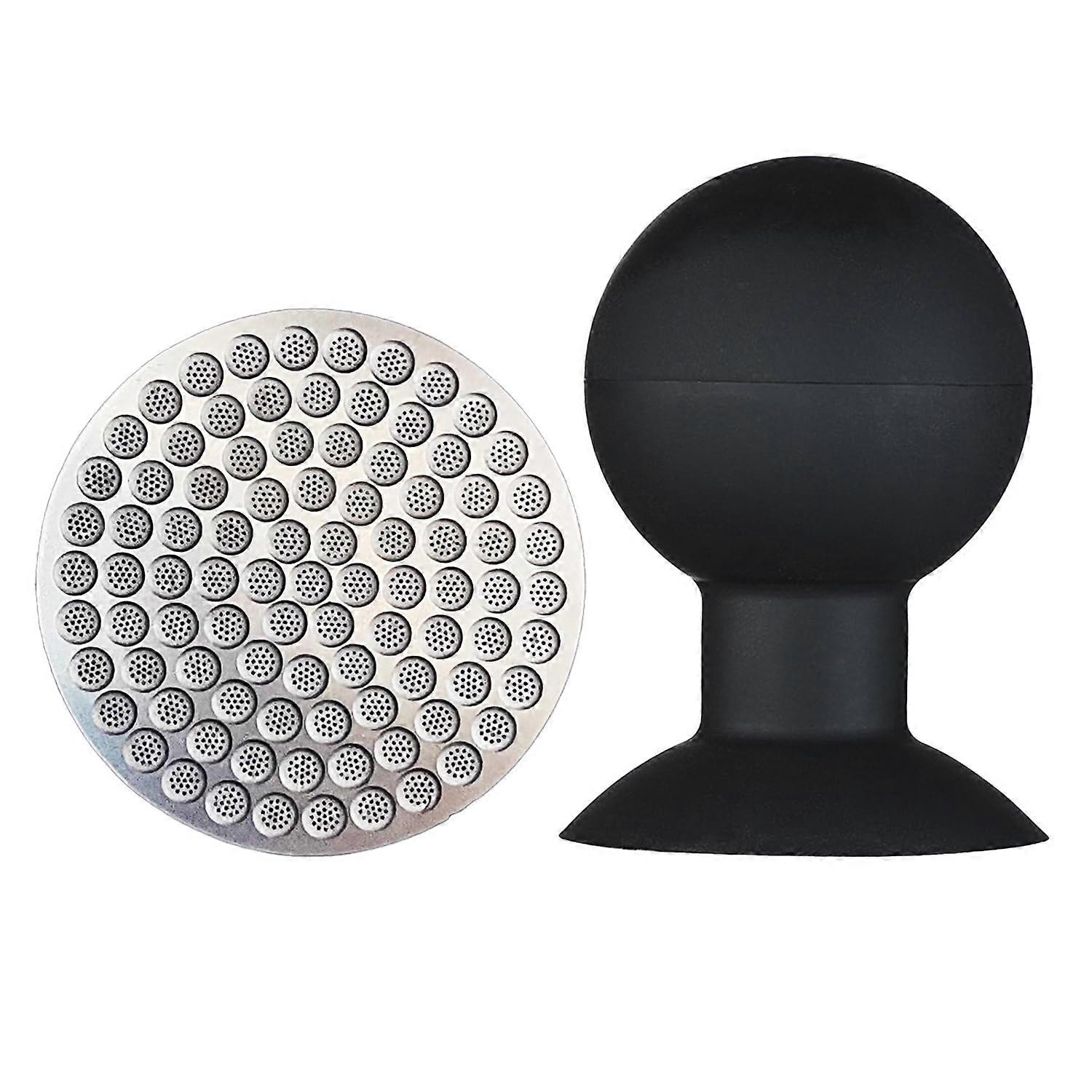 58mm Espresso Coffee Filter with Even Extraction Mesh and Silent Grounds Removal Barista Kit