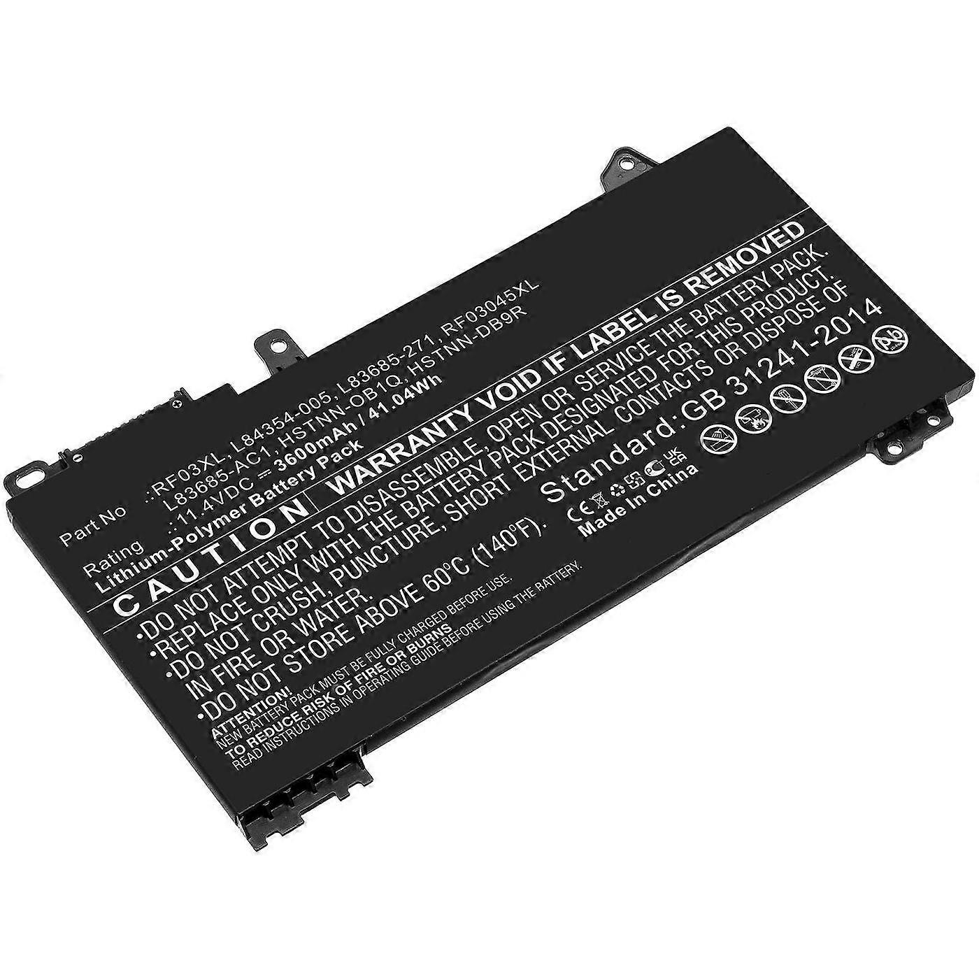 11,4 V 3600 mAh