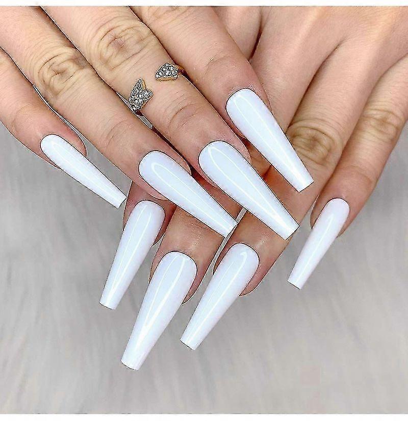 Faux ongles longs (blancs)
