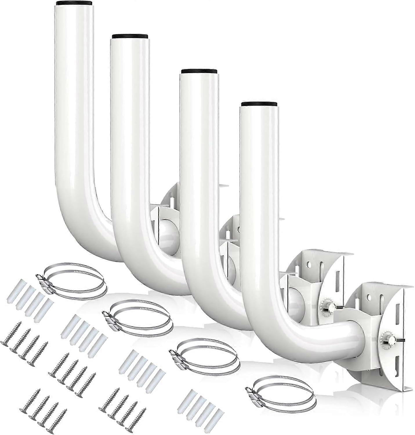 Antenna Mount Bracket Heavy Duty Pole and Wall Adjustable IP65 Waterproof Universal Holder 4 Pack