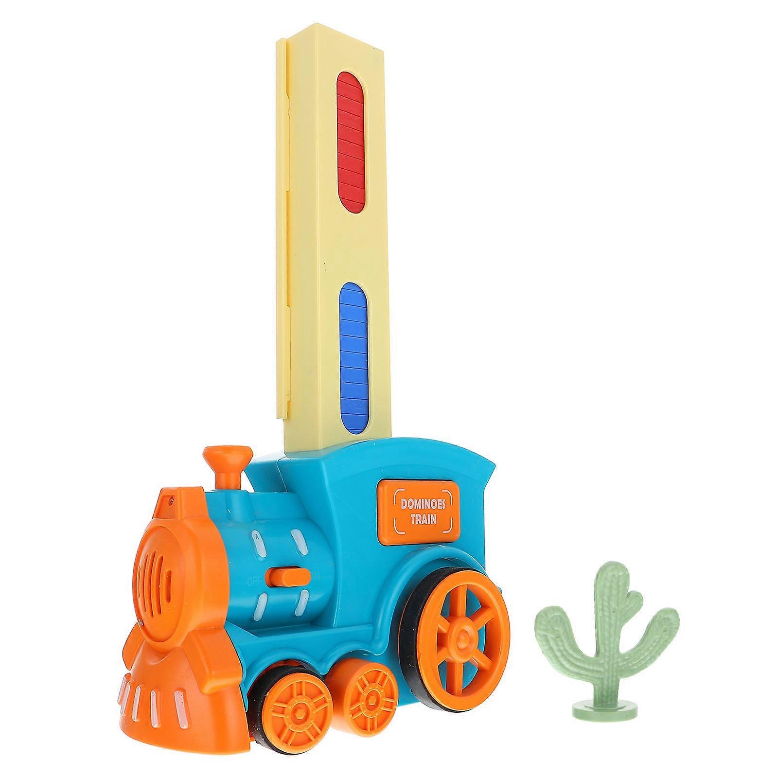 Educational Domino Train Toy for Children Electric Automatic 1Set