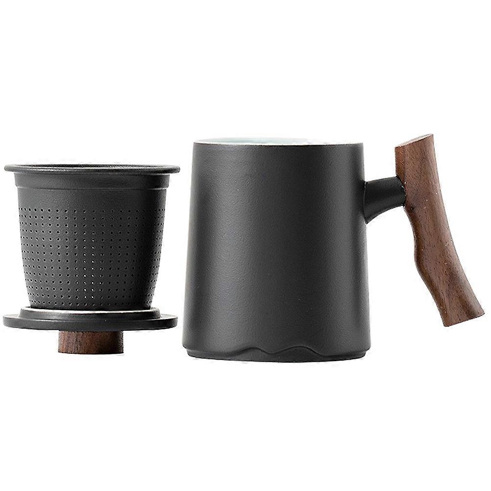 Ceramic Coffee Mug with Filter for Use Household Tea Cup