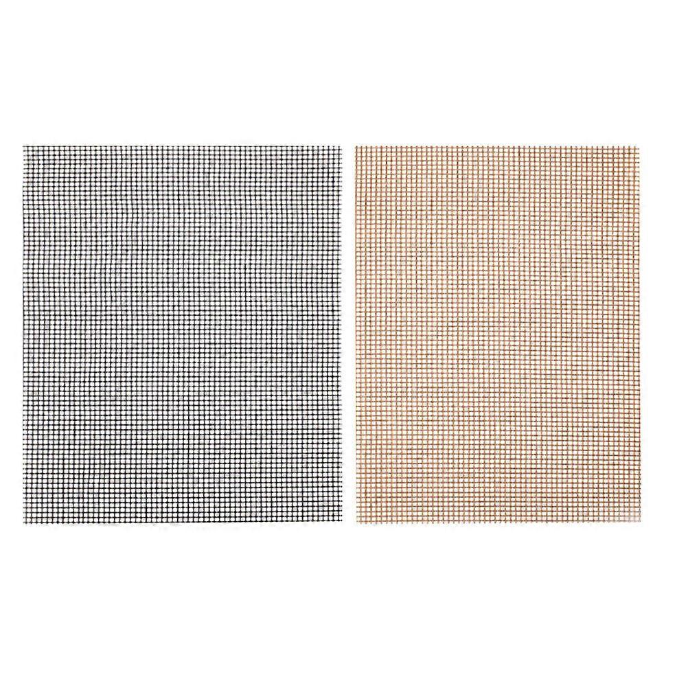 Baking Mat Bbq Grill Mesh Mat for Bbq Use 2Pcs Assorted Color