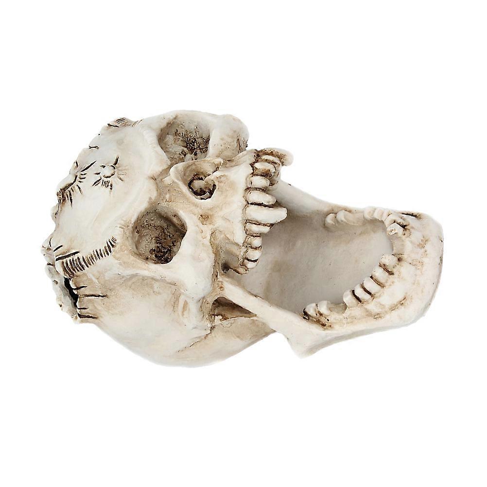 Makeup Brush Holder Skull Decorative Pen Organizer for Storage