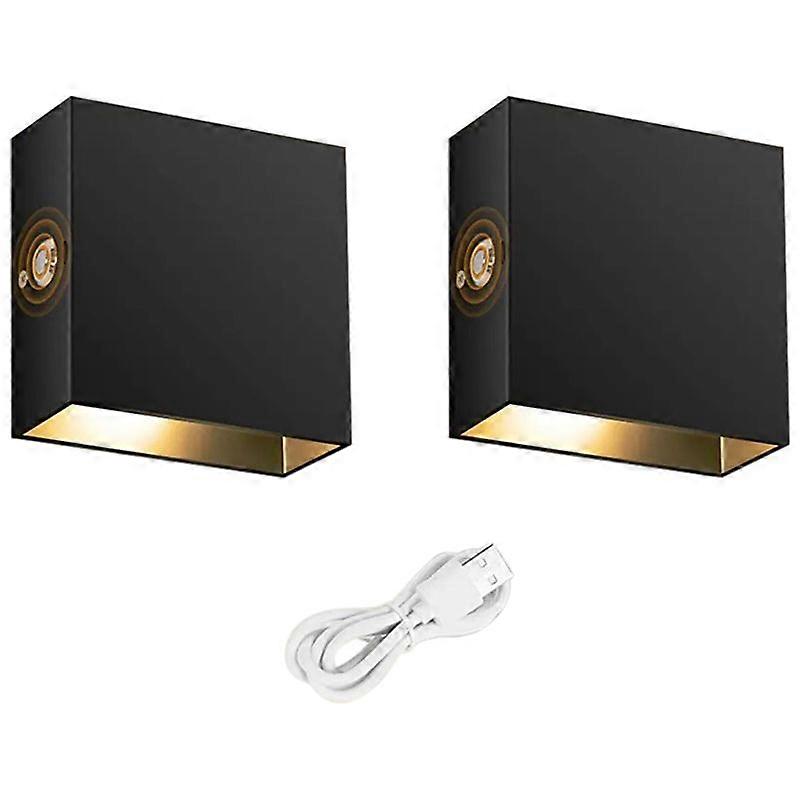Touch Wall Lamp USB Rechargeable Night Light(White Light)