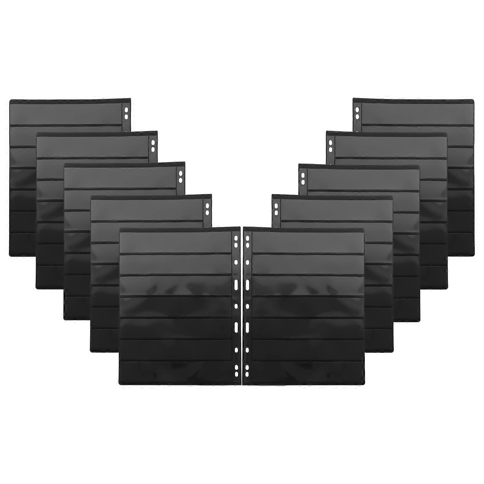 Convenient Stamp Holder for Storing 50 Sheets Loose Leaf Black