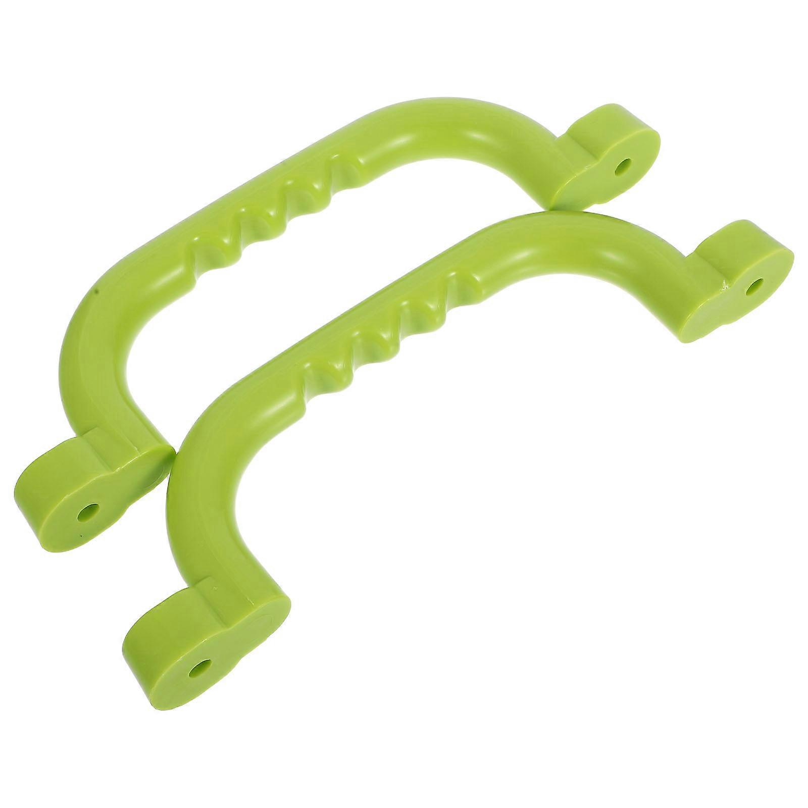 Playground Handles Solid Safety Handles for 2Pairs Durable Green Plastic