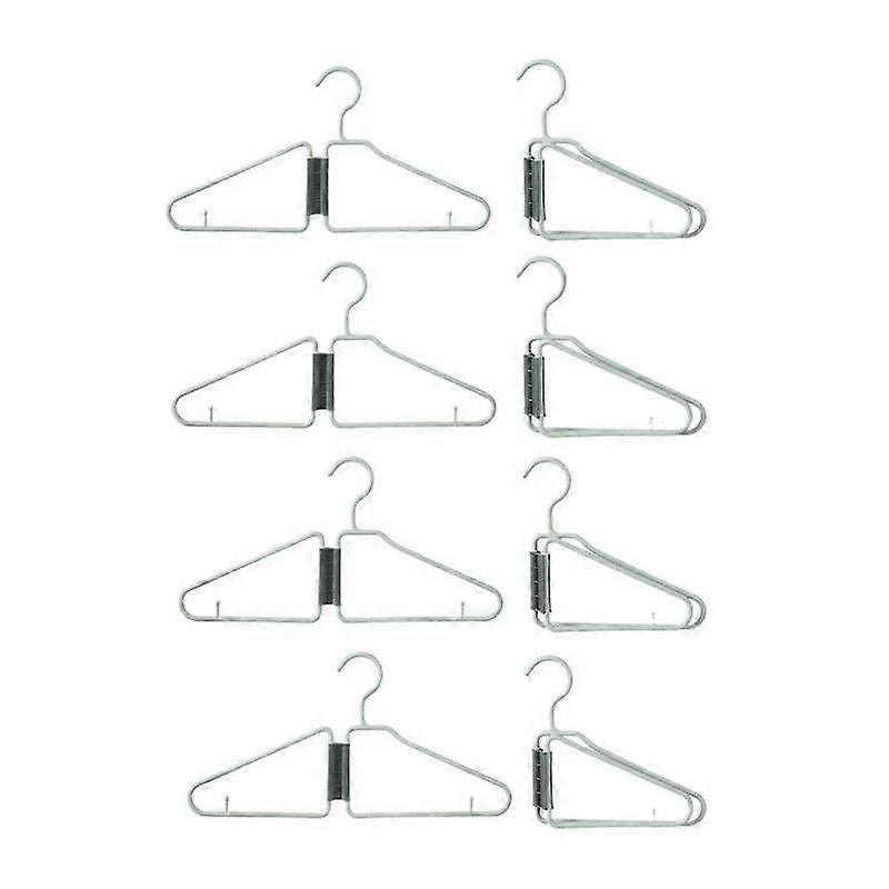 8pcs foldable hangers plastic lightweight for clothes