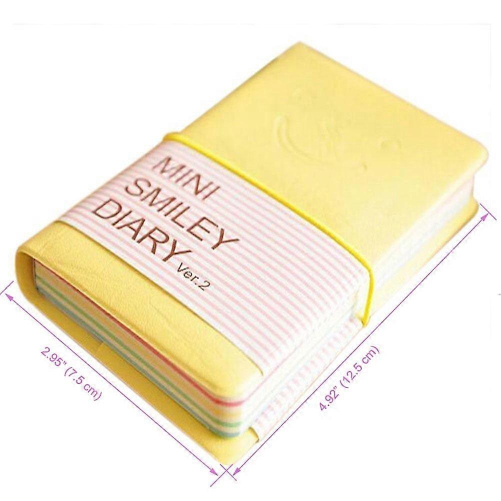 Dotted Notebook Mini Notebooks Colored Smile Expression Pages Notepad