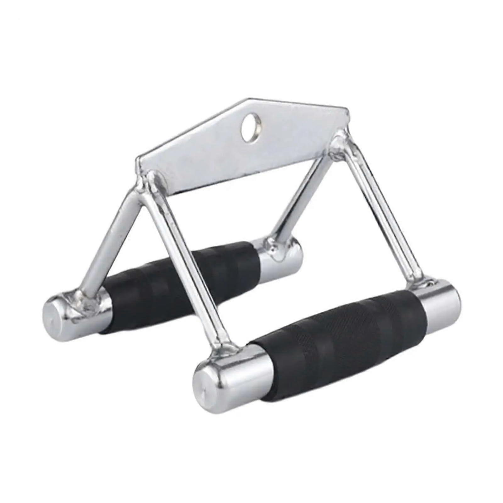 Lat Pulldown Bar Double D Handle Cable Attachment with Ergonomic AntiSlip Grip for Back Workout