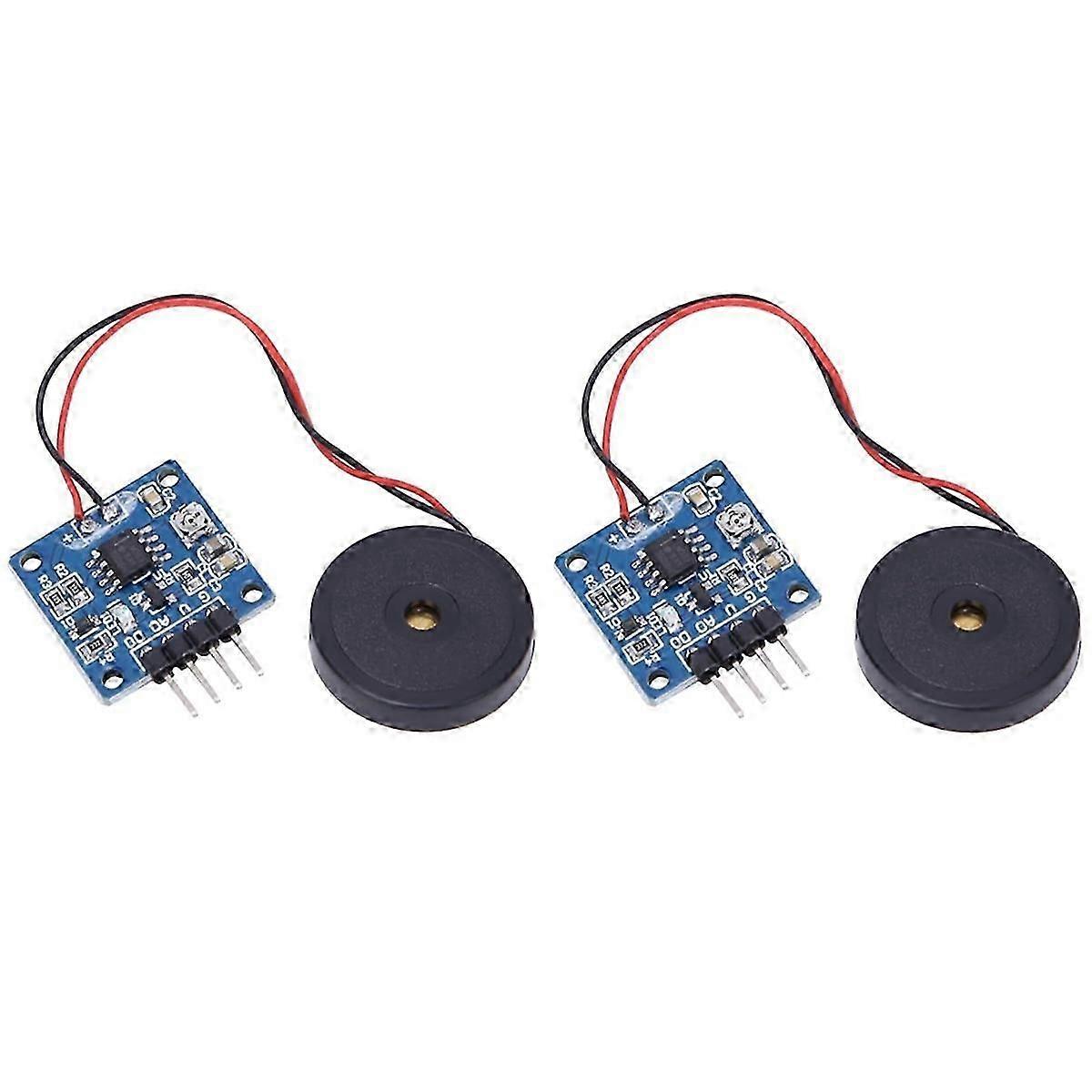 2PCS Piezoelectric Vibration Tapping Sensor Module Vibration Switch Module Mini Vibration Motors Min