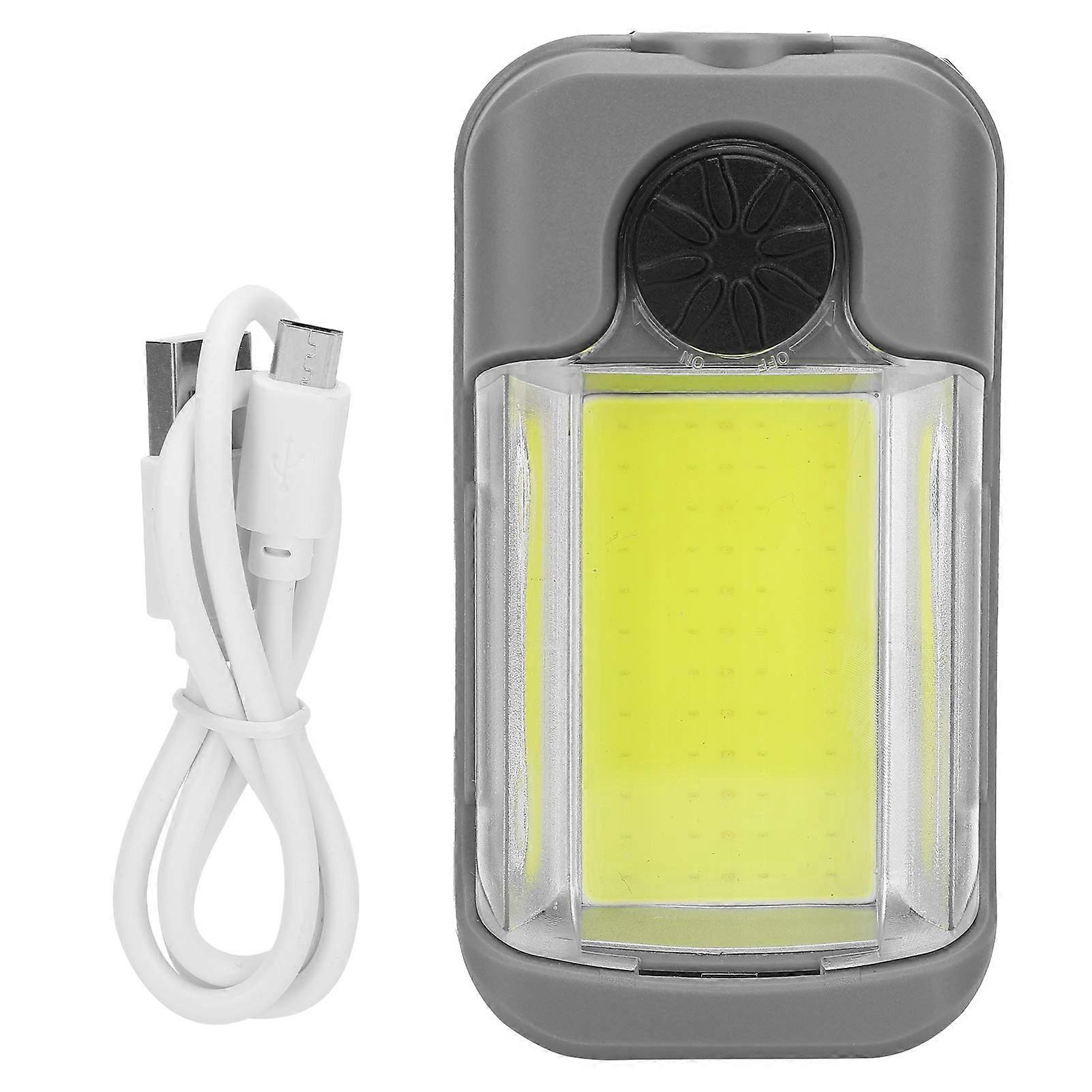 Rechargeable LED Work Light with Magnetic Tail Mount, USB Charging, Rotating Stand for Camping