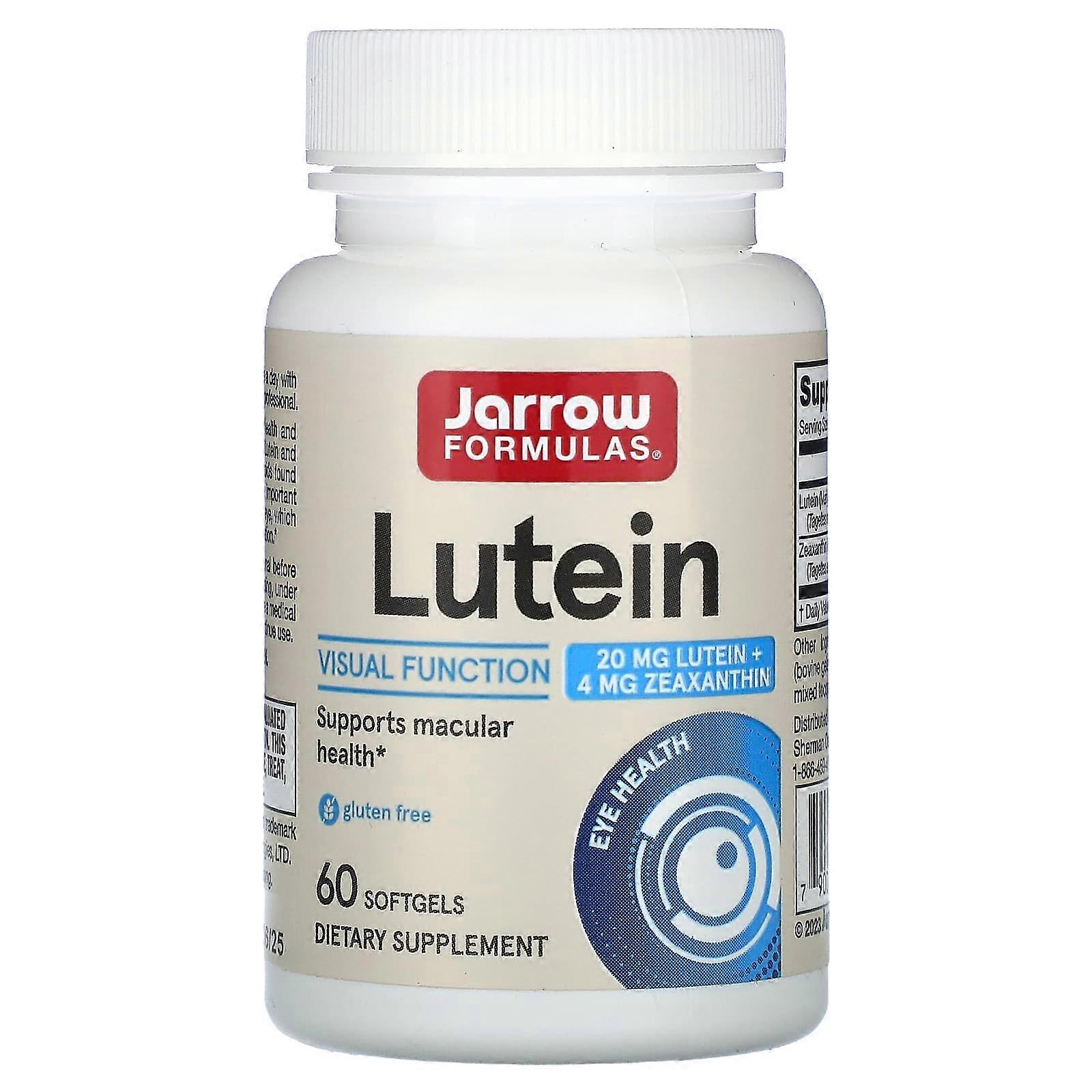 Jarrow Formulas, Lutein, 20 mg, 60 Softgels