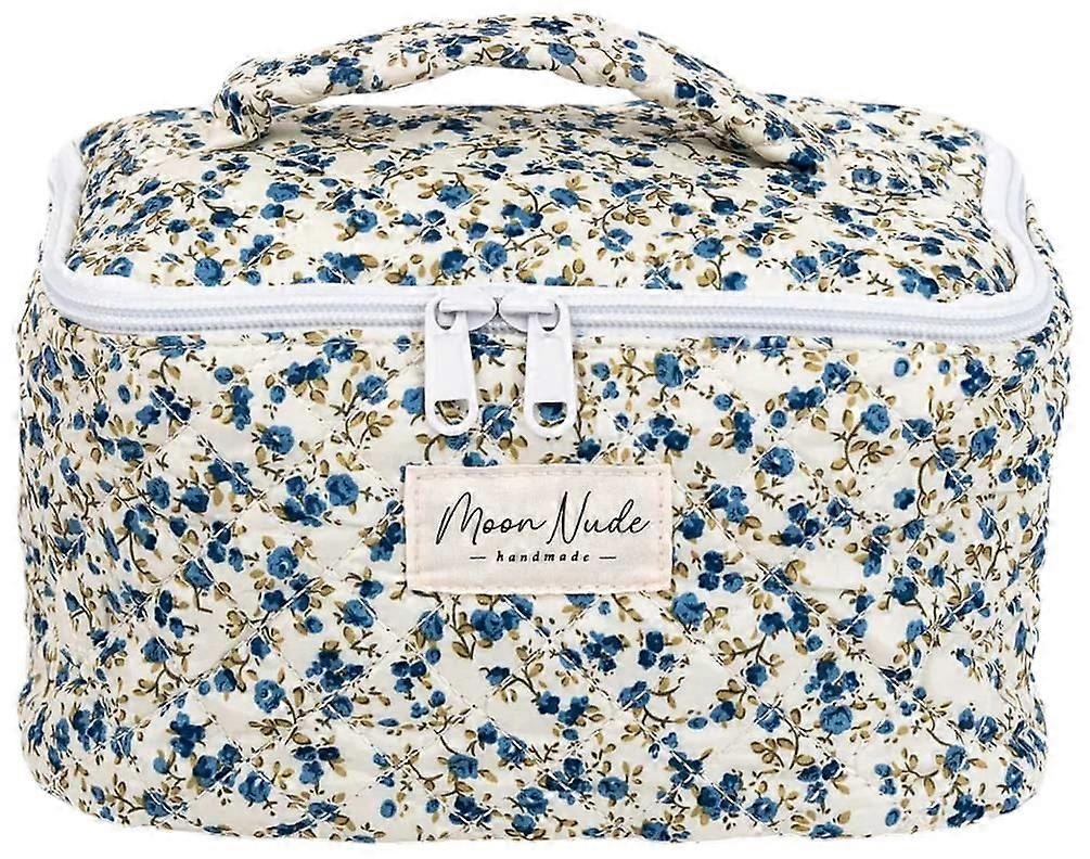 Moon Nude Spring Vanity Bag - White/Blue/Green