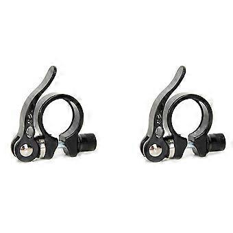 2x Abraçadeira de Tubo de Selim para Bicicleta Mountain Bike e Bicicleta de Estrada - Acessórios para Bicicleta - Trava de Selim - Abraçadeira de Tubo 31,8mm