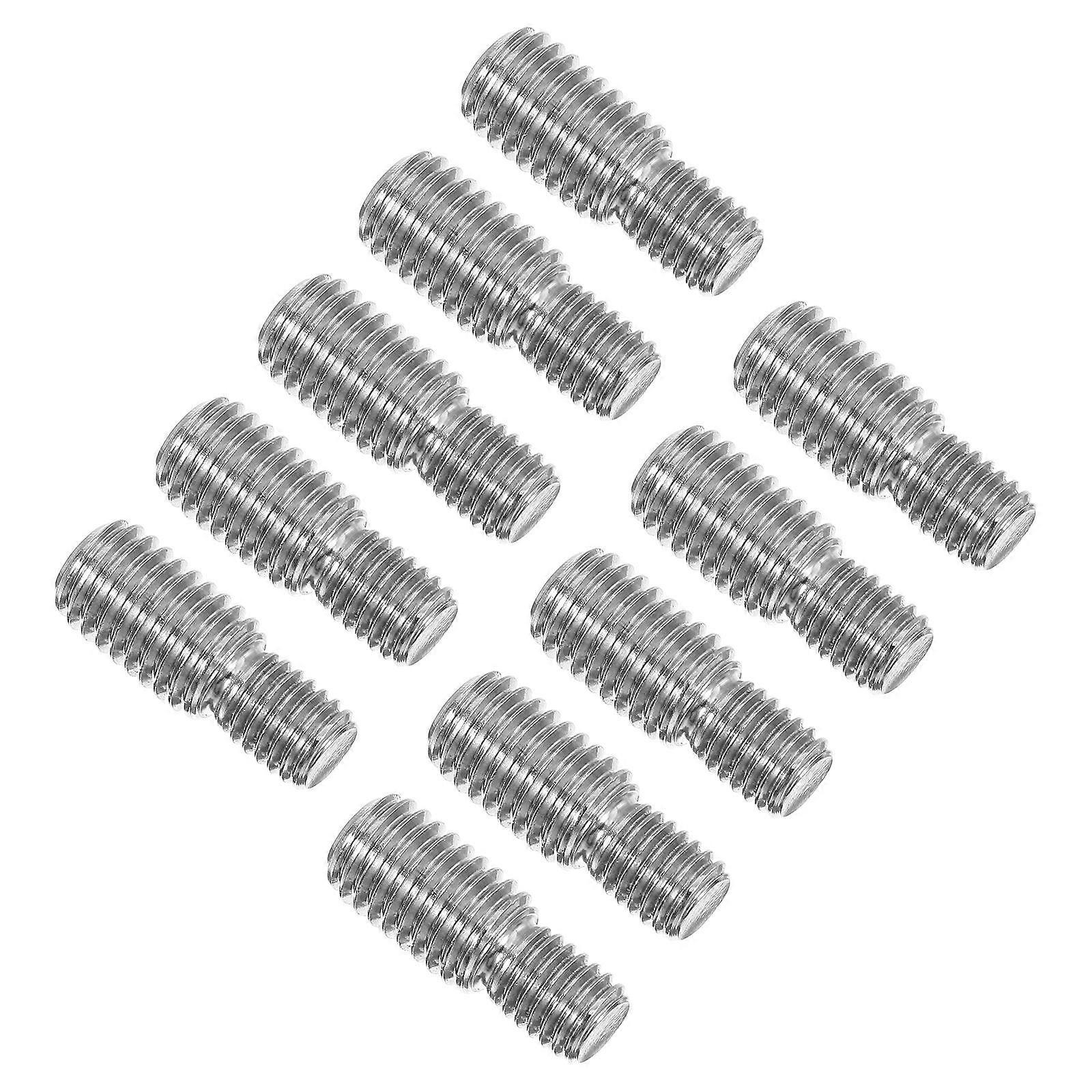 Thread Reducer Stainless Steel Threaded Screws Adapter Bolts 10Pcs