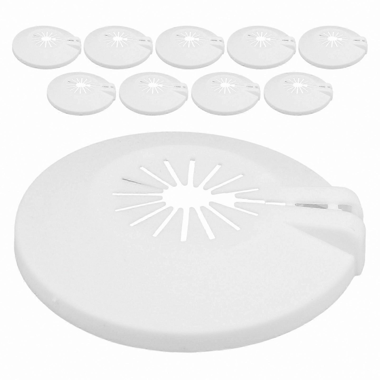 Plastic Protector Plates for Fire Sprinklers, 10-Pack Cover Guards
