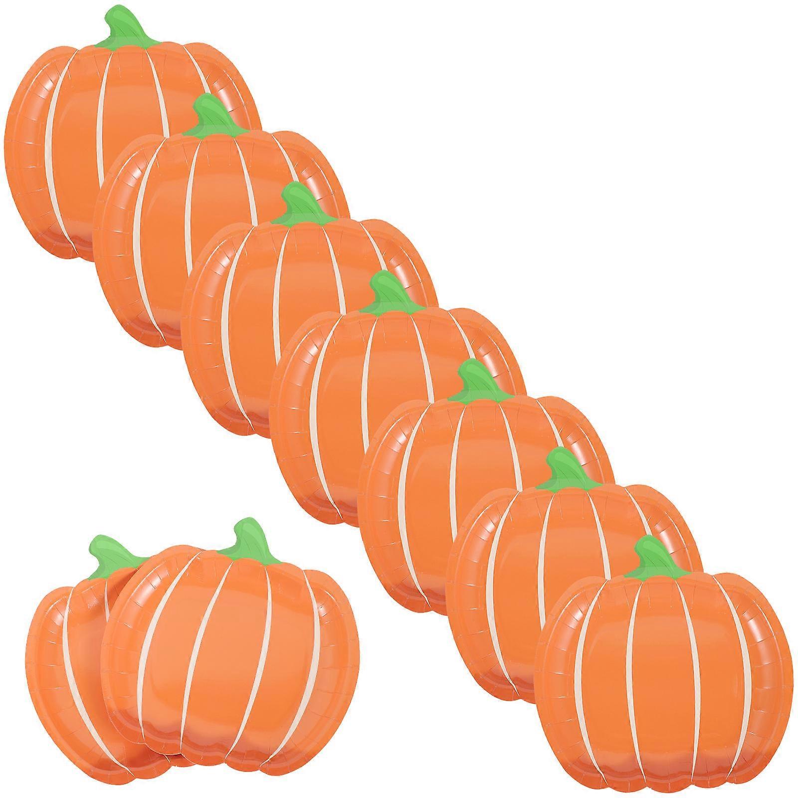 Orange Pumpkin Paper for Party Use 25Pcs Fall Dinner