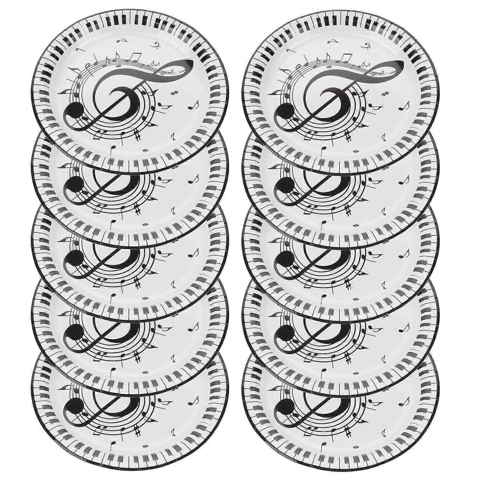 Dinner Music Theme Paper 10Pcs