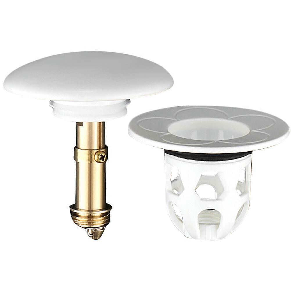 Bathroom Sink Drain Plug with Anti-Clogging Function Ceramic Material